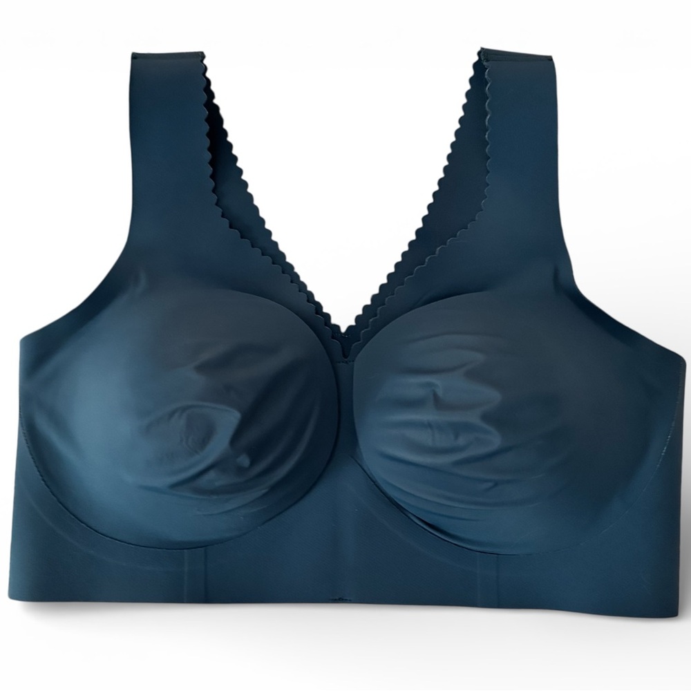 Elegant Teal Seamless Bra